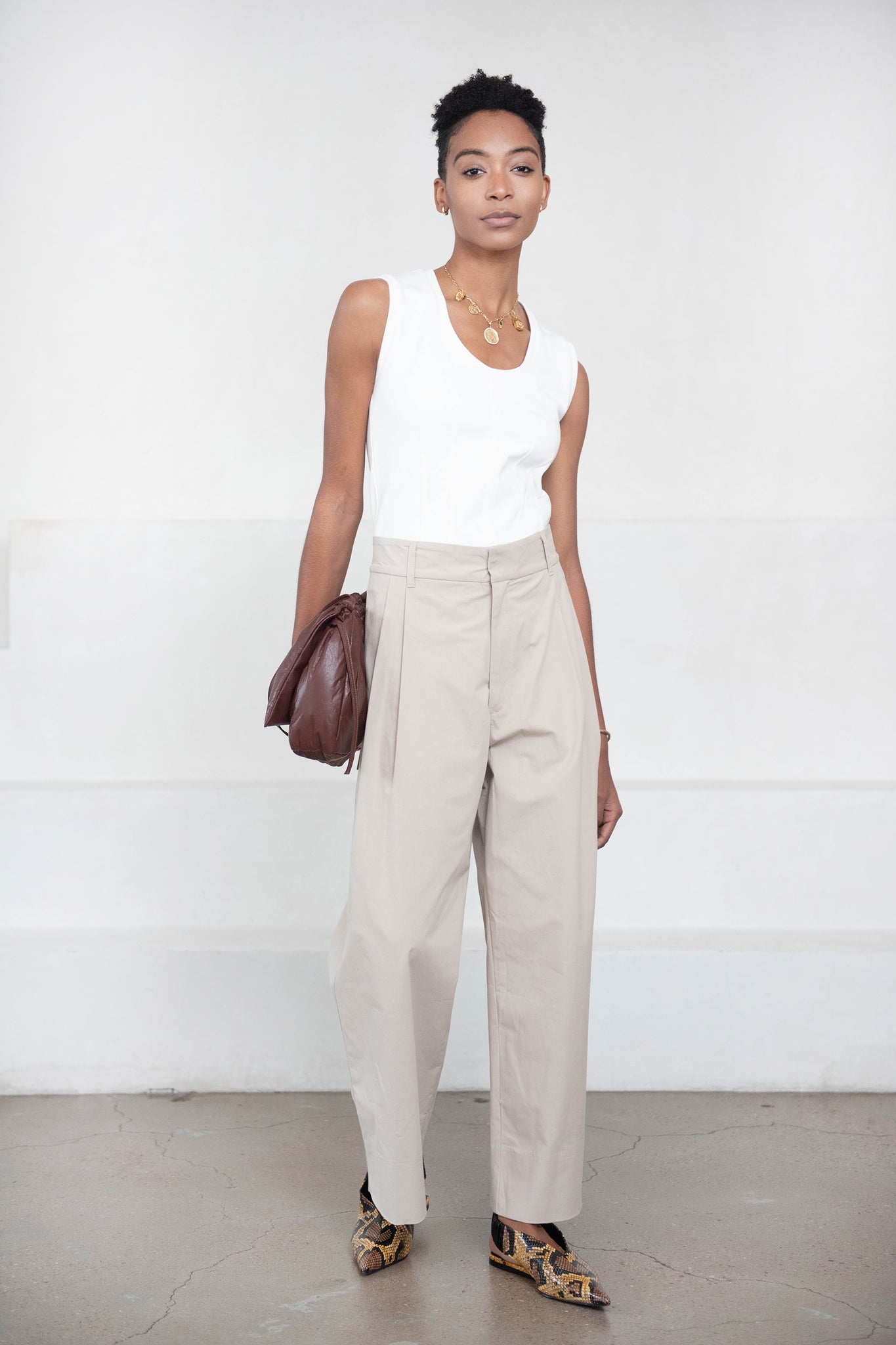 Proenza Schouler White Label - Sweatshirt Tank Top, Off White