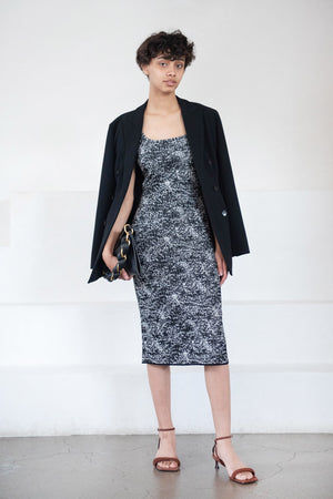 Proenza Schouler White Label - Speckle Knit Dress, Pearl & Black