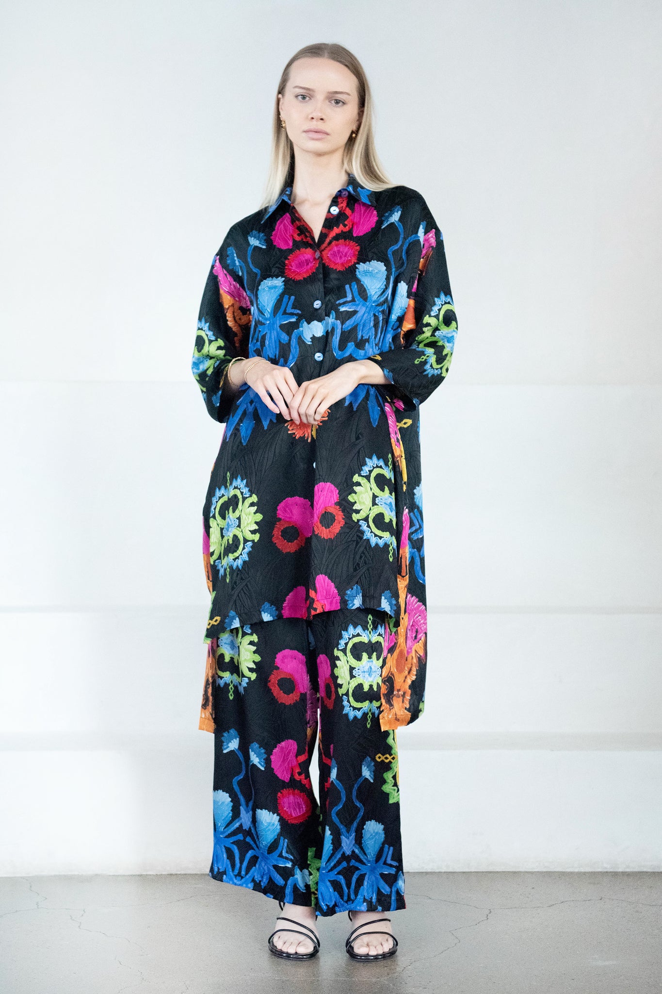 RIANNA + NINA - Mesogios Blouse Dress Kathi, Manitari Black