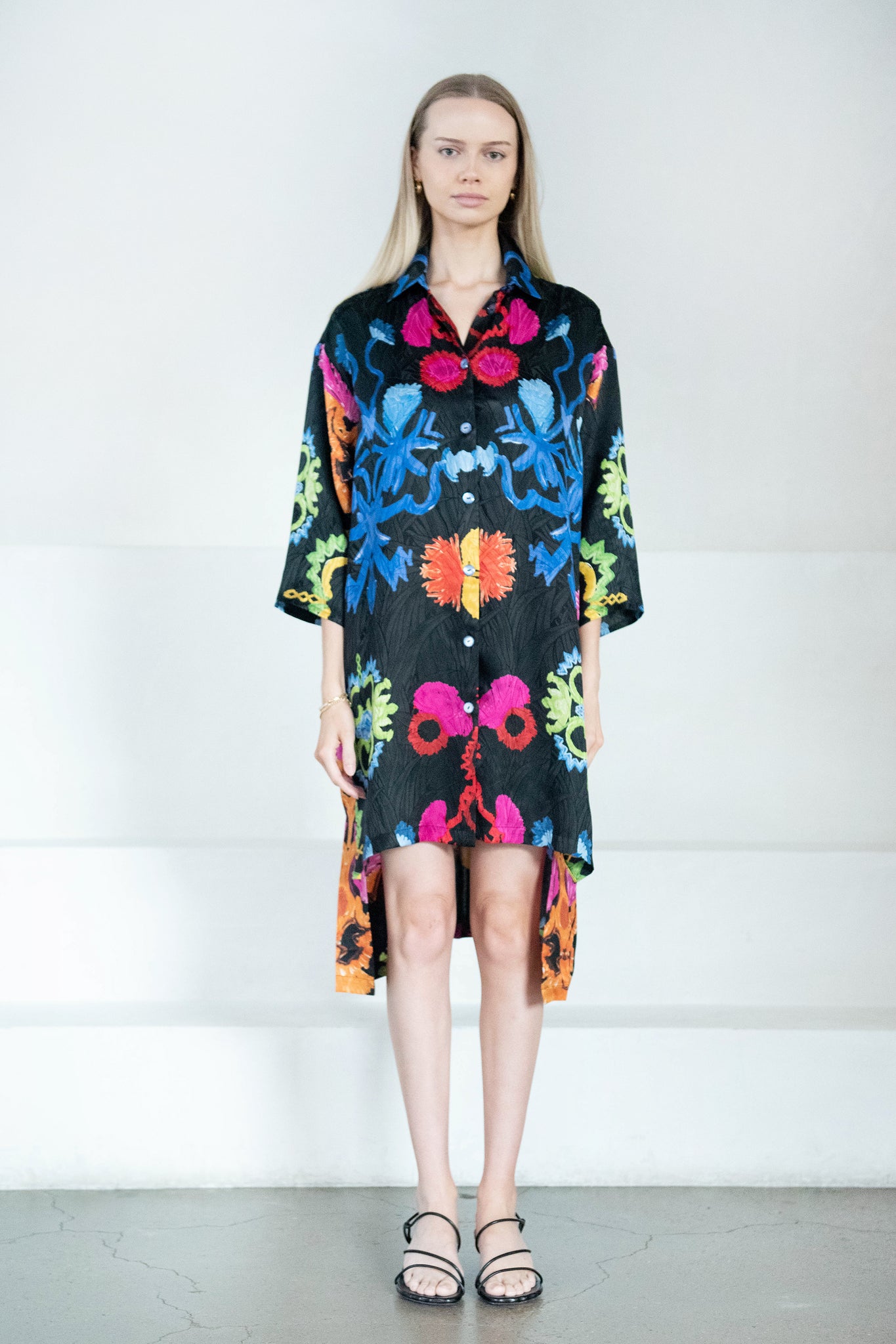 RIANNA + NINA - Mesogios Blouse Dress Kathi, Manitari Black