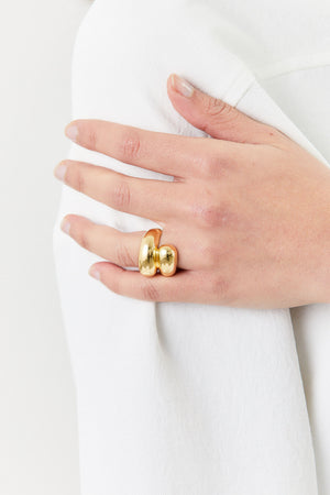 Double Apse Ring, Yellow Gold