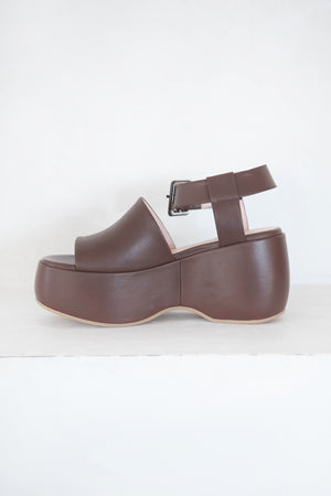 ROSETTA GETTY - Platform Clog Sandal, Brown