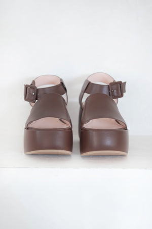 ROSETTA GETTY - Platform Clog Sandal, Brown