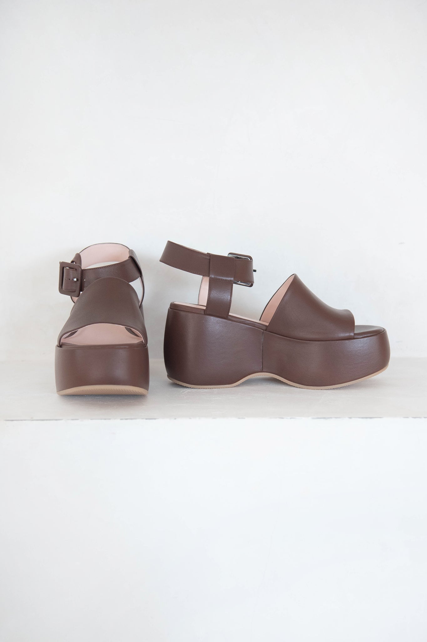 ROSETTA GETTY - Platform Clog Sandal, Brown