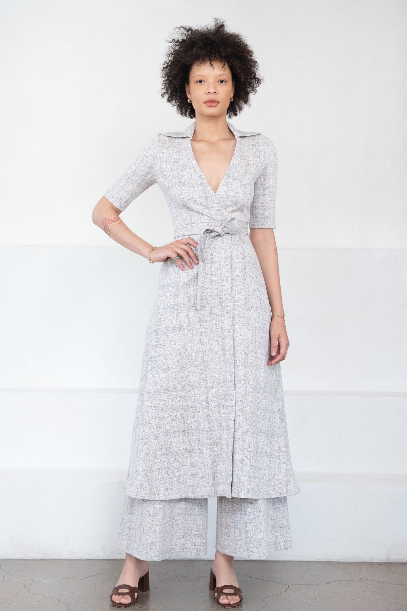 Rosetta Getty - Shirt Wrap Dress, Multi