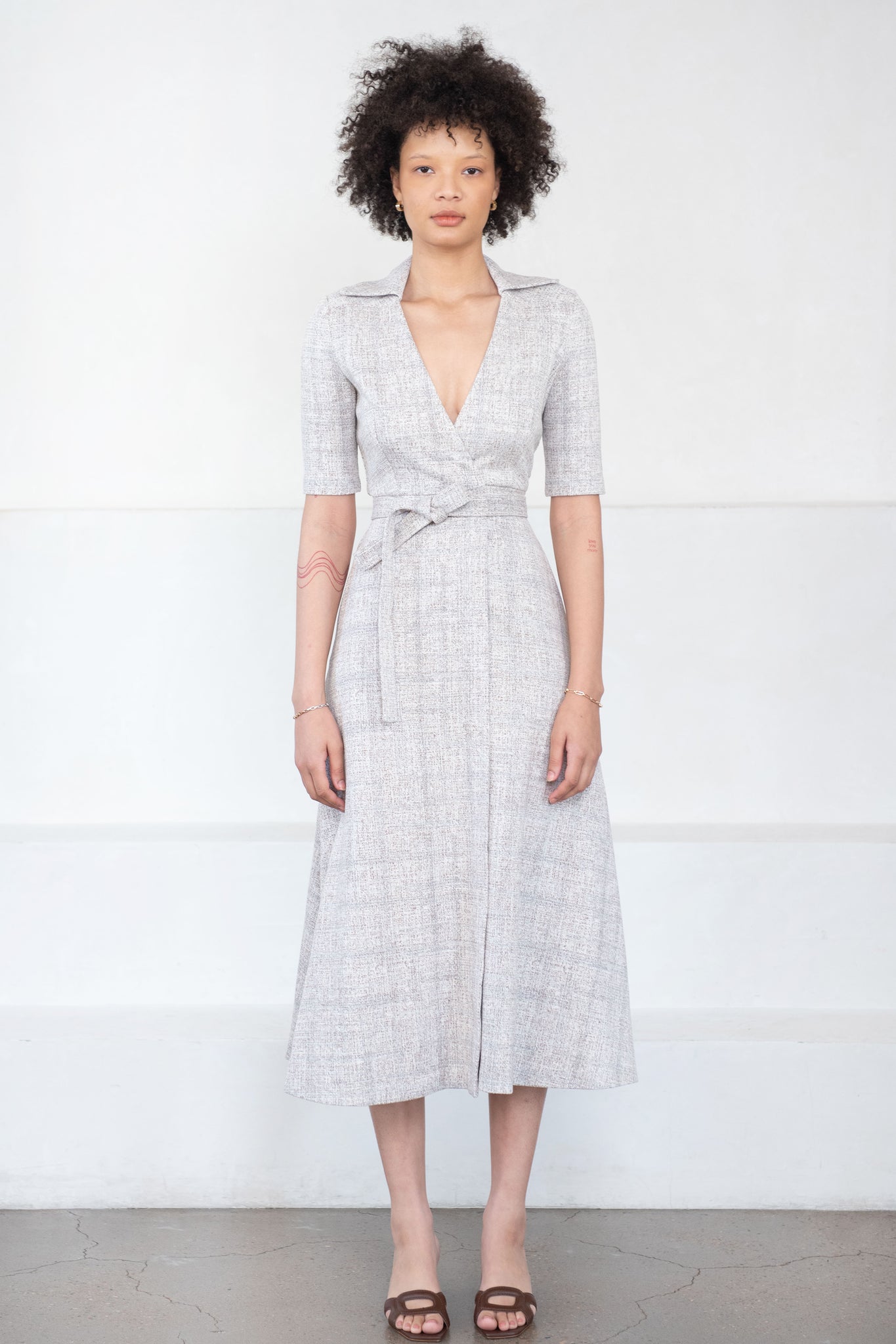 Rosetta Getty - Shirt Wrap Dress, Multi
