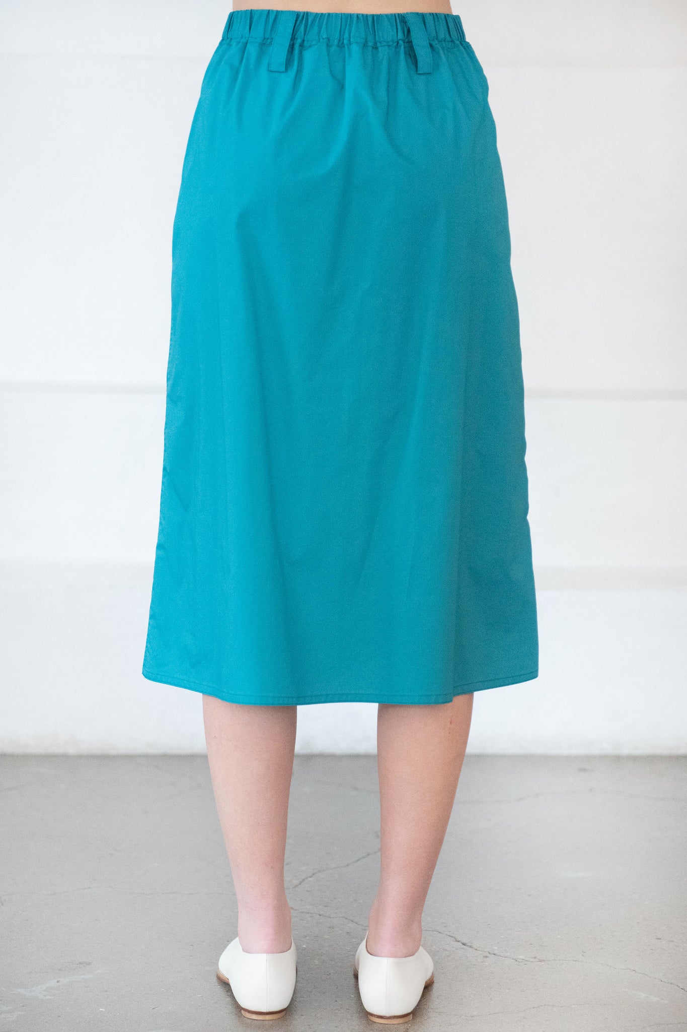 SOFIE D'HOORE - Selena Cotton Poplin Skirt, Topaz Green