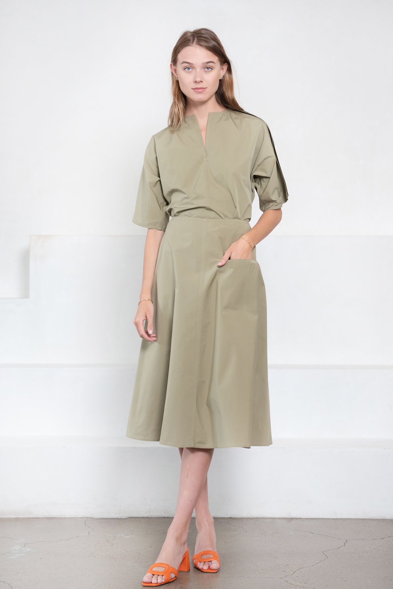 SOFIE D'HOORE - Copy of SOFIE D'HOORE SERLES CTAF COTTON TAFFETA SKIRT - SERLES CTAF-SOFIE D'HOORE