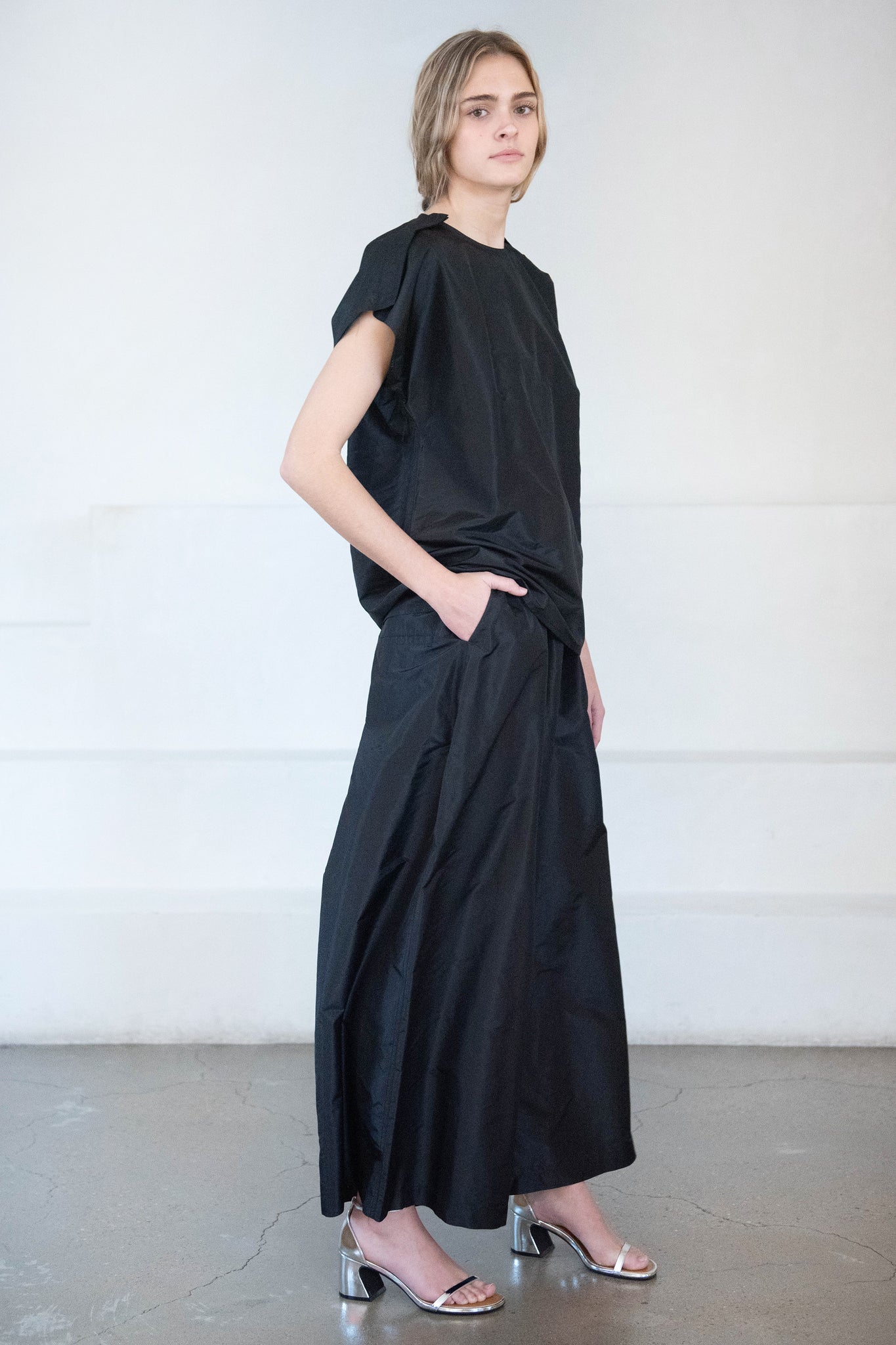 SOFIE D'HOORE - Bess Silk Taffeta Shirt, Black