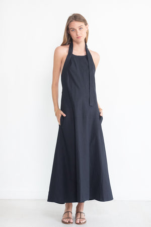 Studio Nicholson - Cuenca Linen Dress, Darkest Navy