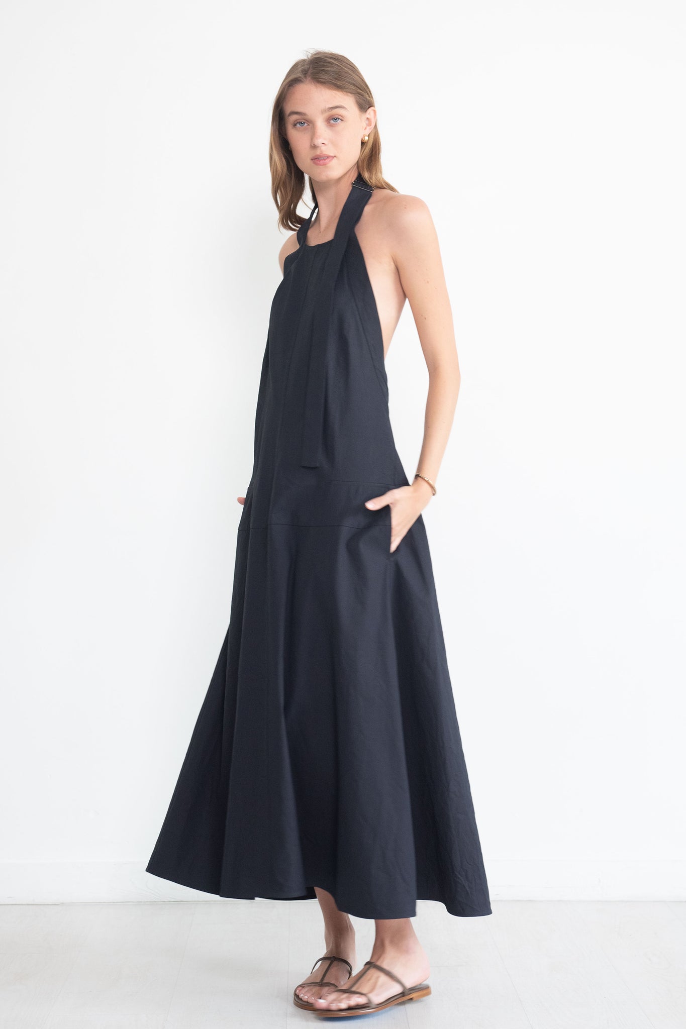 Studio Nicholson - Cuenca Linen Dress, Darkest Navy