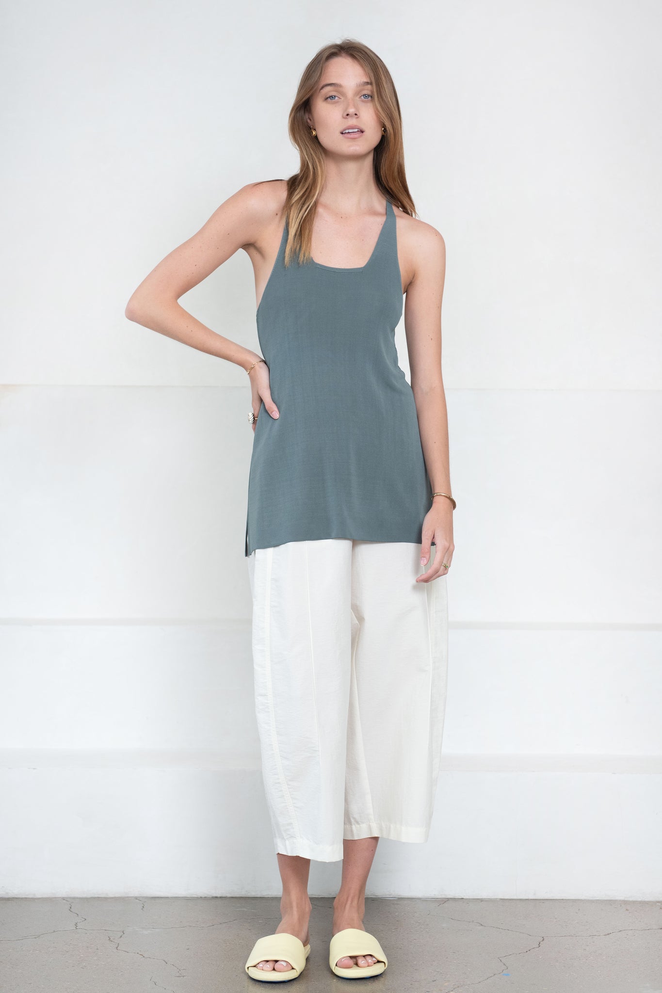 Studio Nicholson - Midori Knit Vest, Lake