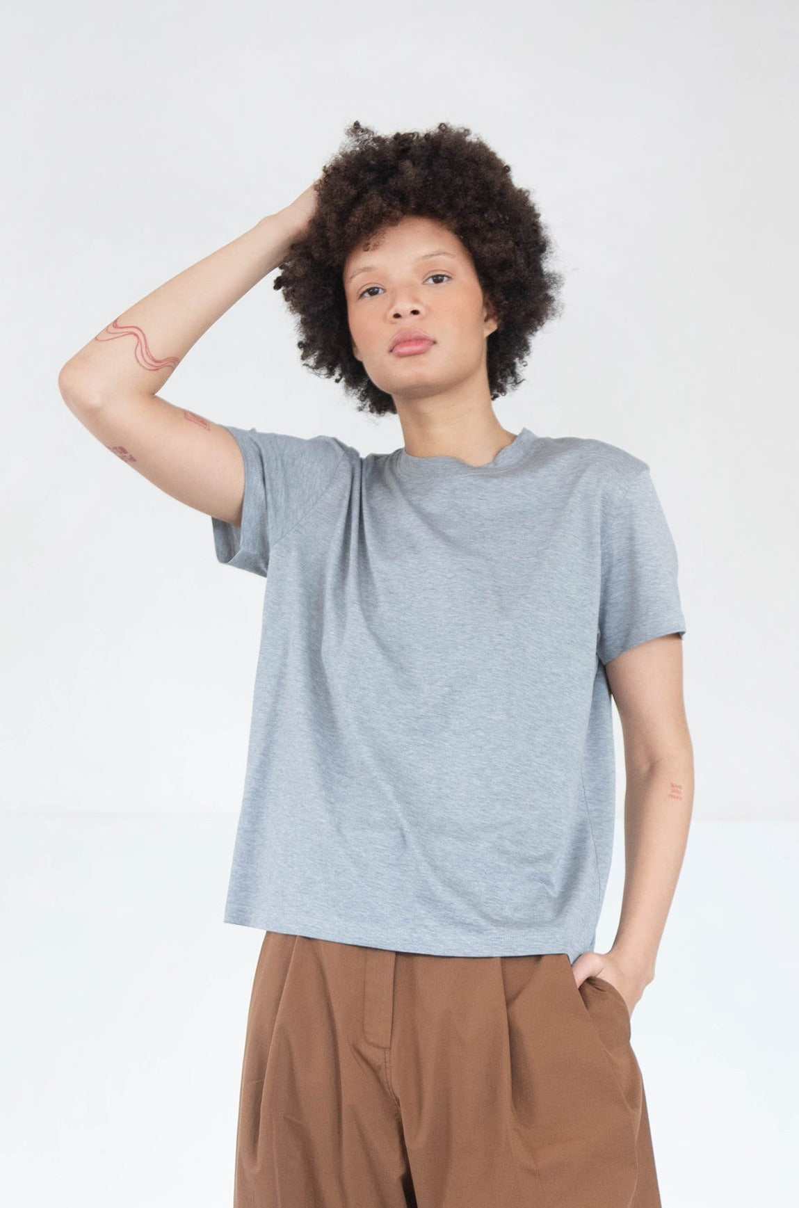Studio Nicholson MARINE tee, – Kick Pleat