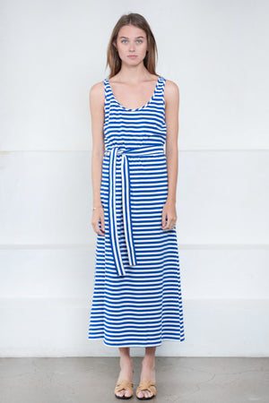 SULTAN WASH - Robe Longue Marin, French Blue