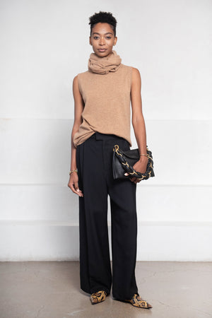 TIBI - Feather Weight Cashmere Easy Cocoon Tunic, Sand