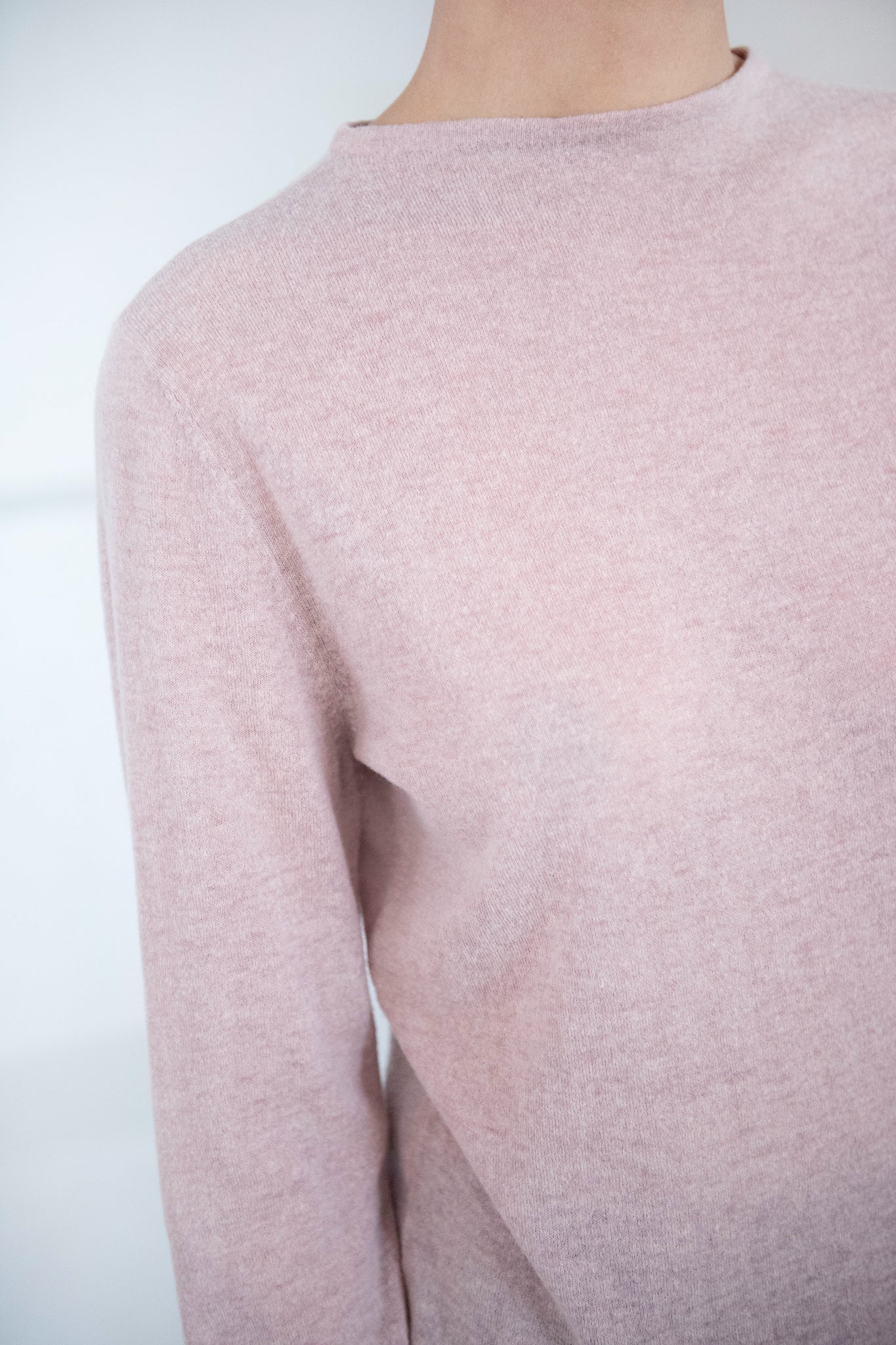 TIBI - Skinlike Mercerized Wool Soft Sheer Pullover, Toffee