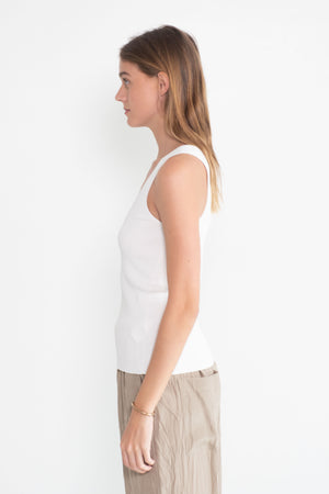 TIBI - Giselle Tank Sweater, White