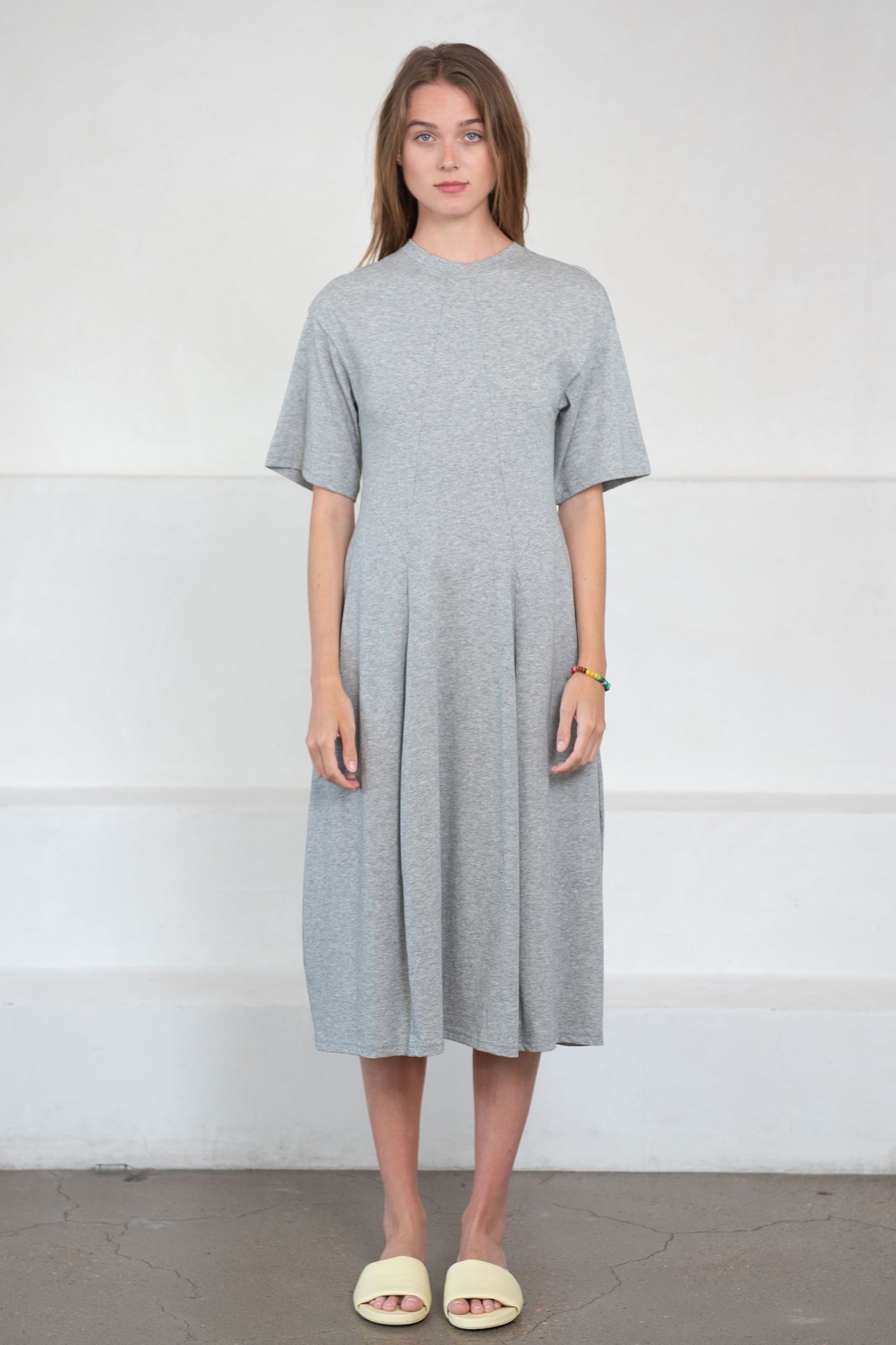 TIBI - T-Shirt Dress, Heather Grey