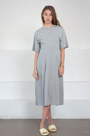 TIBI - T-Shirt Dress, Heather Grey