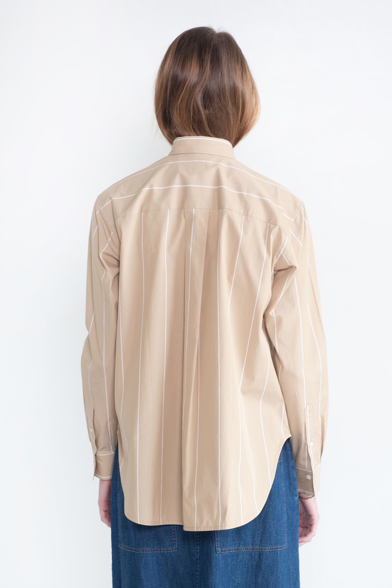 Totême - Signature Cotton Shirt, Sand Dune Stripe