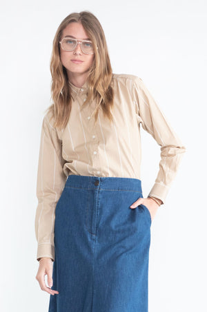 Totême - Signature Cotton Shirt, Sand Dune Stripe