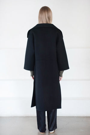 Totême - Signature Wool Cashmere Coat, Black