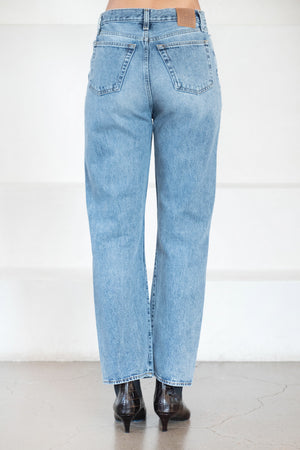 Totême - Twisted Seam Denim Full Length, Worn Blue