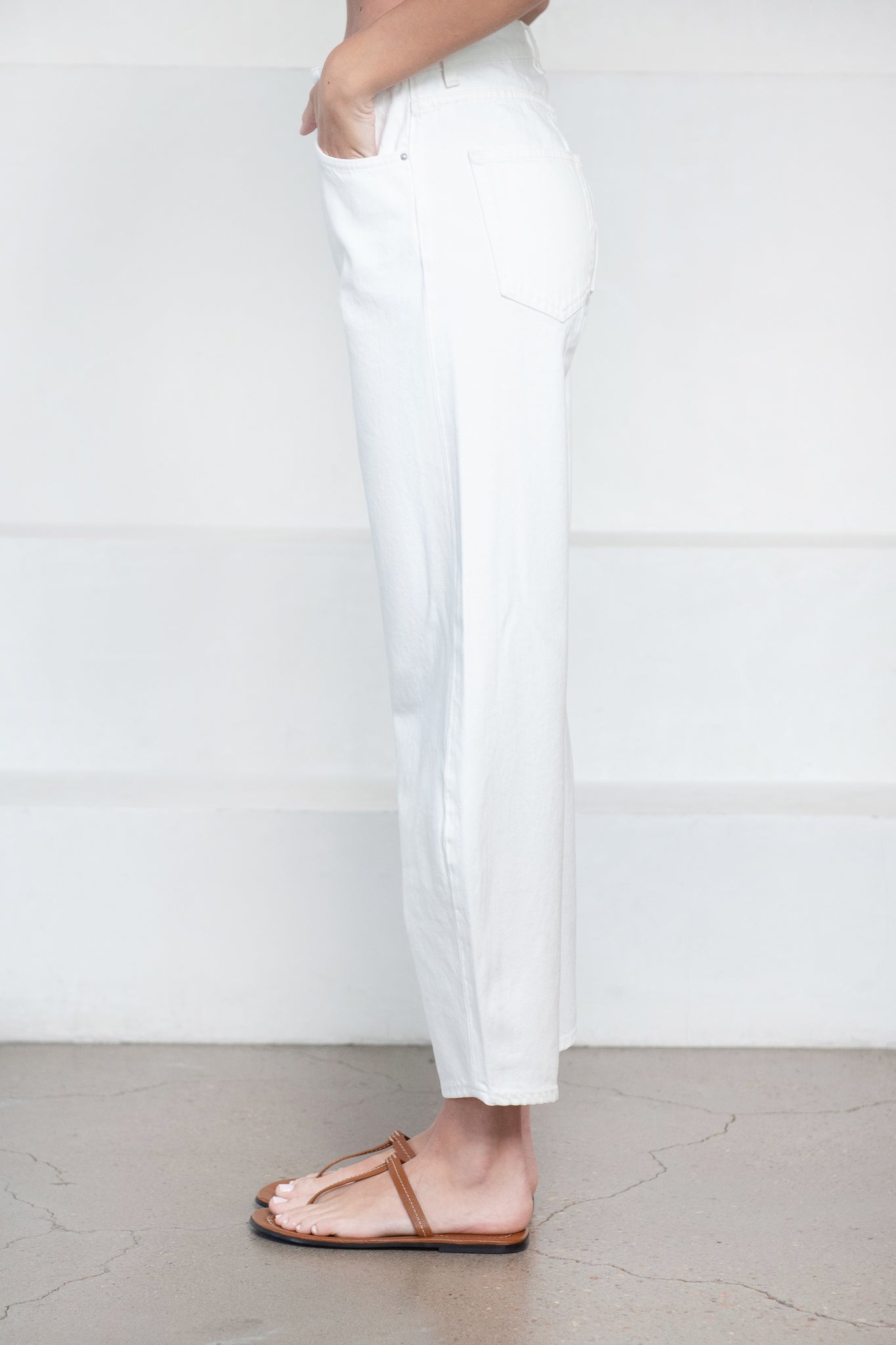 Totême - Barrel Leg Denim, Off White