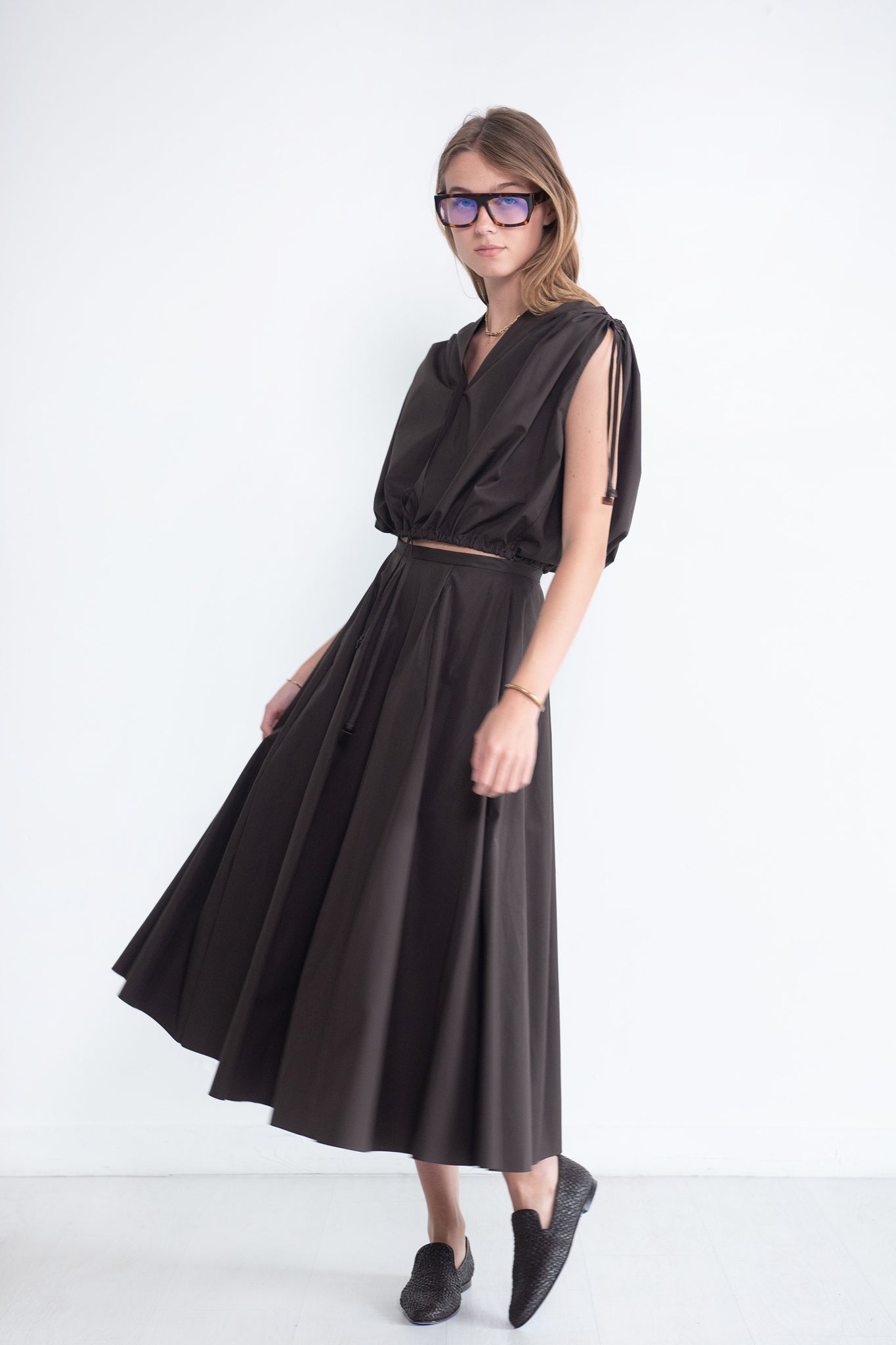 VERONIQUE LEROY - Long Skirt, Chocolate