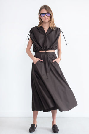 VERONIQUE LEROY - Long Skirt, Chocolate