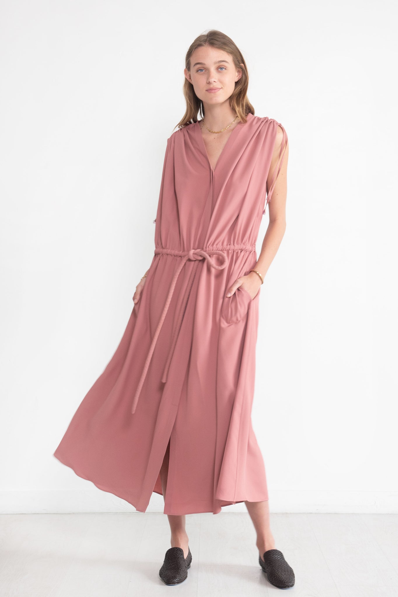 VERONIQUE LEROY - Adjustable Dress, Incarnadin Pink