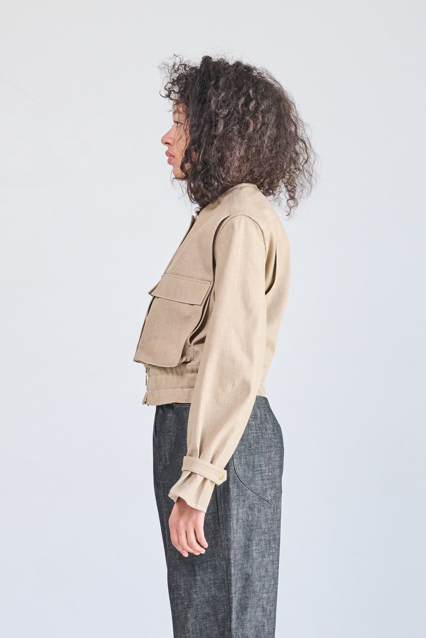 VERONIQUE LEROY - Utility Jacket, Stone Beige