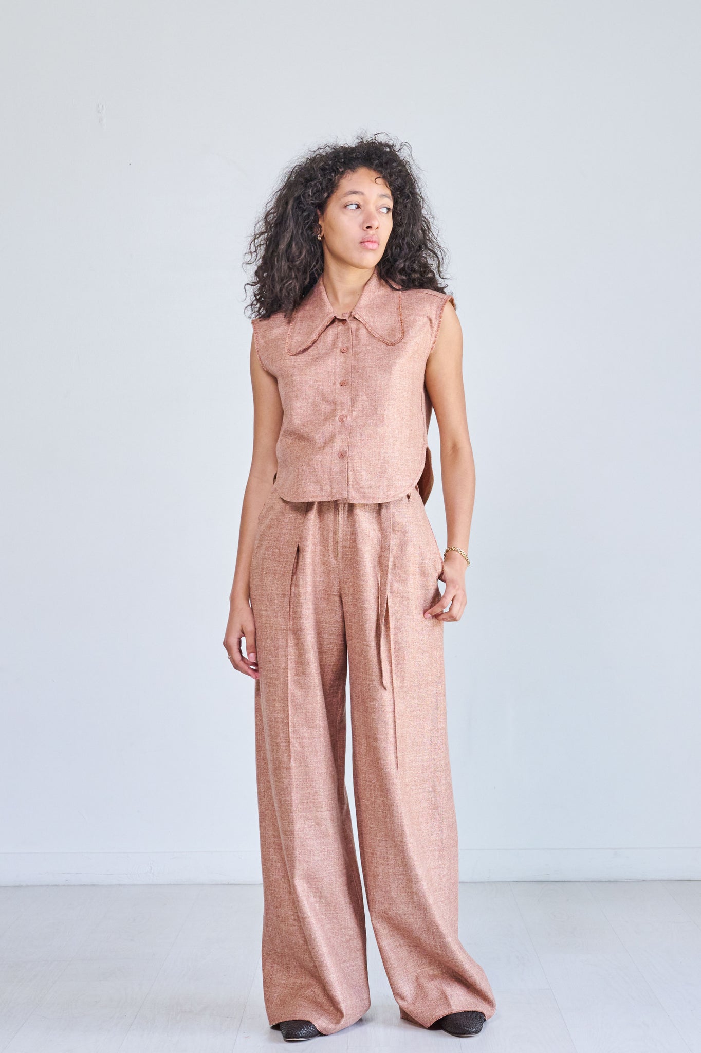 VERONIQUE LEROY - Copy of VERONIQUE LEROY TWL/LSHI038 SLEEVELESS SHIRT - TWL/LSHI038-VERONIQUE LEROY