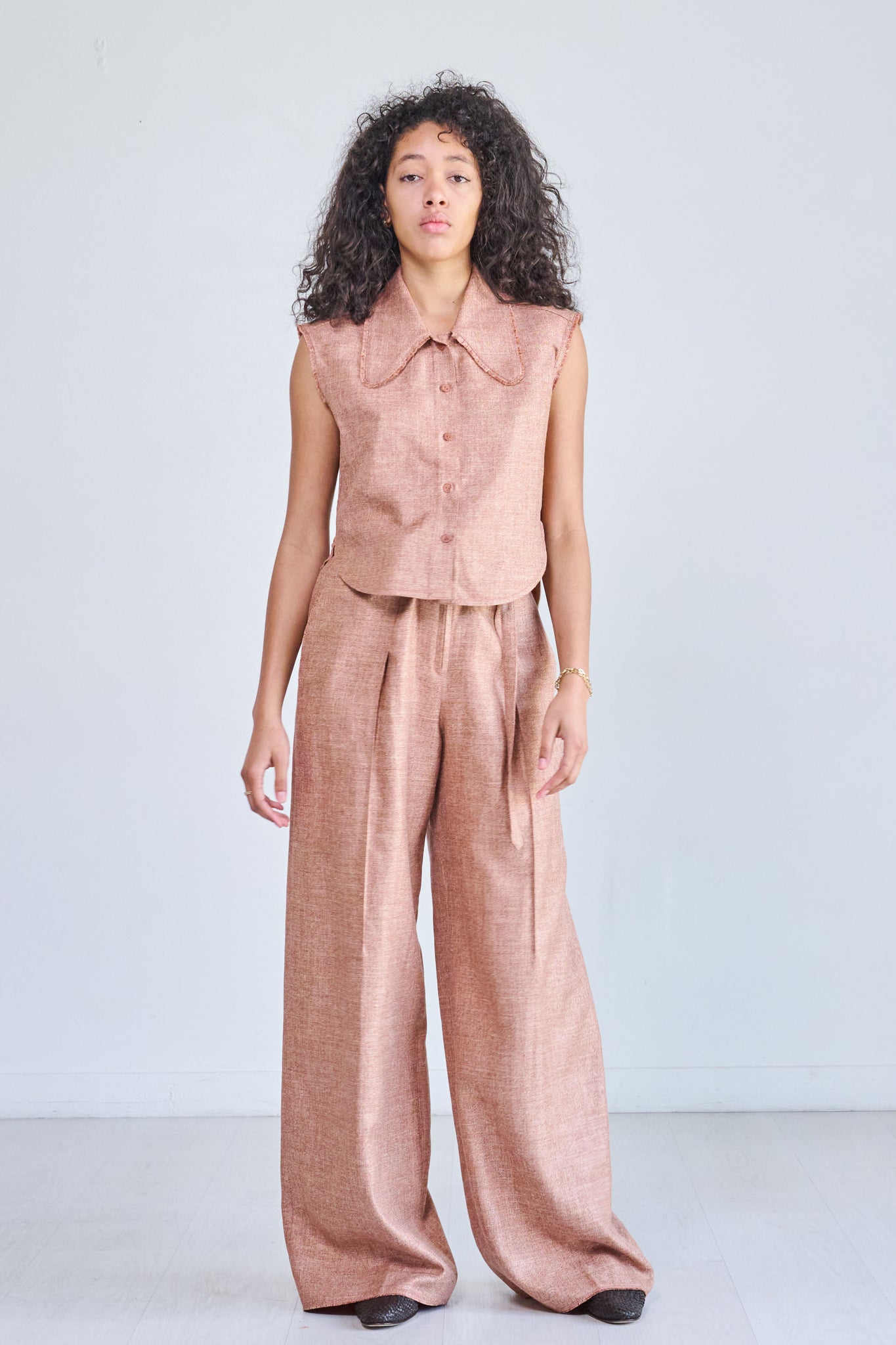 VERONIQUE LEROY - Copy of VERONIQUE LEROY TWL/LSHI038 SLEEVELESS SHIRT - TWL/LSHI038-VERONIQUE LEROY