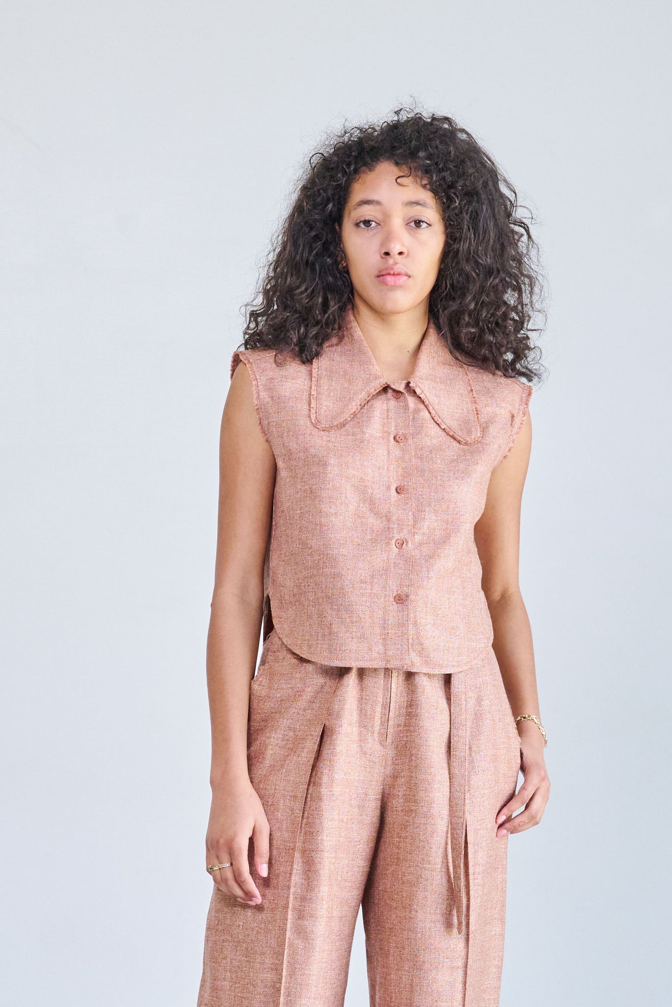 VERONIQUE LEROY - Copy of VERONIQUE LEROY TWL/LSHI038 SLEEVELESS SHIRT - TWL/LSHI038-VERONIQUE LEROY