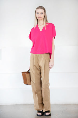 WJ MARTIN - Alex V-Neck Top, Fuschia
