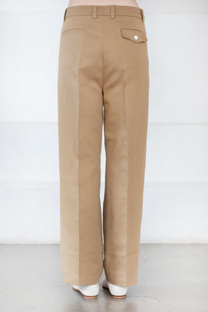 WJ MARTIN - Sarah Pleated Trouser, Khaki