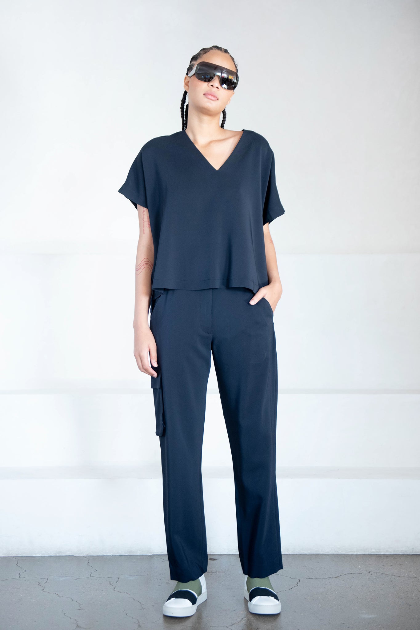 WJ MARTIN - CARGO PANTS, NAVY