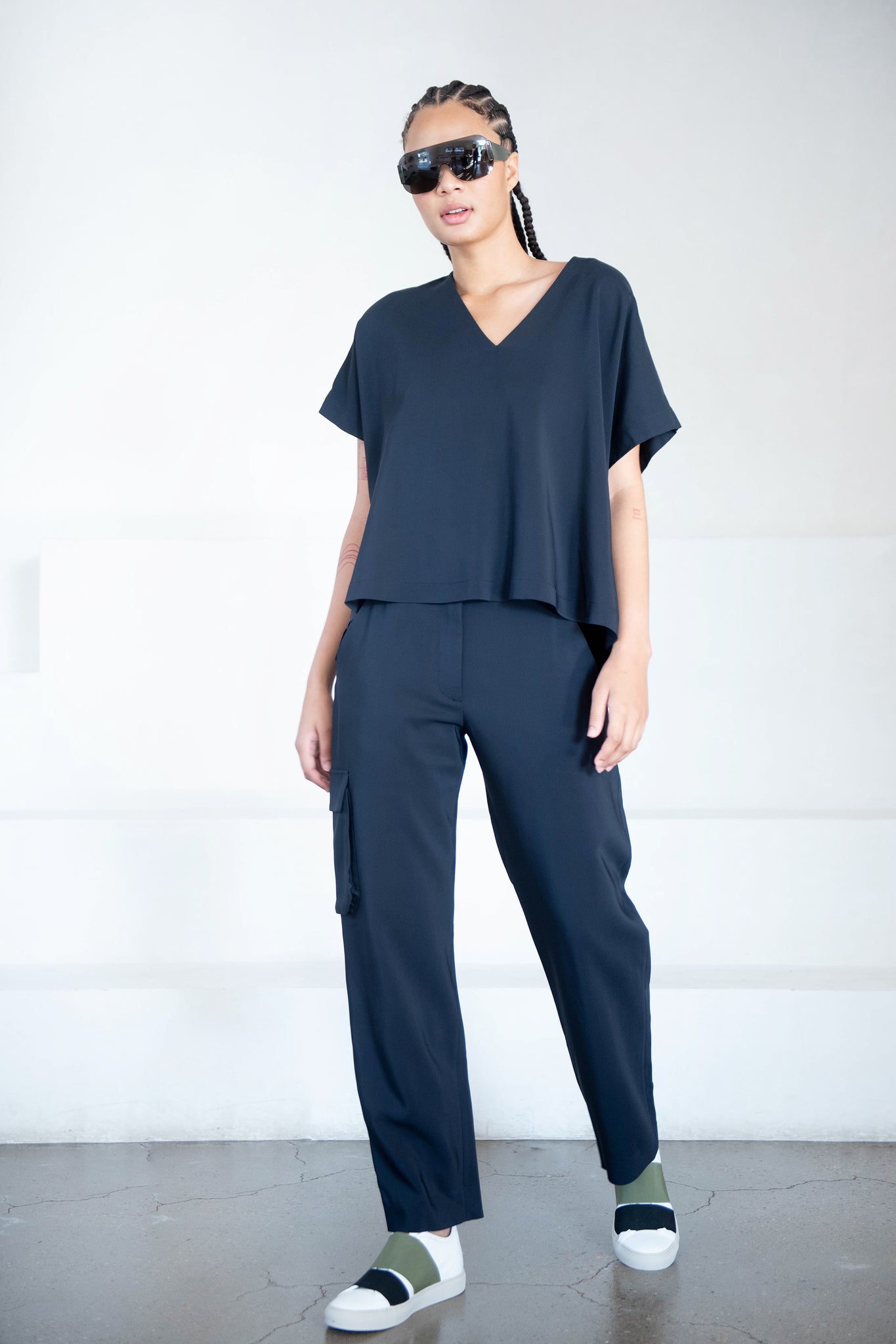 WJ MARTIN - CARGO PANTS, NAVY