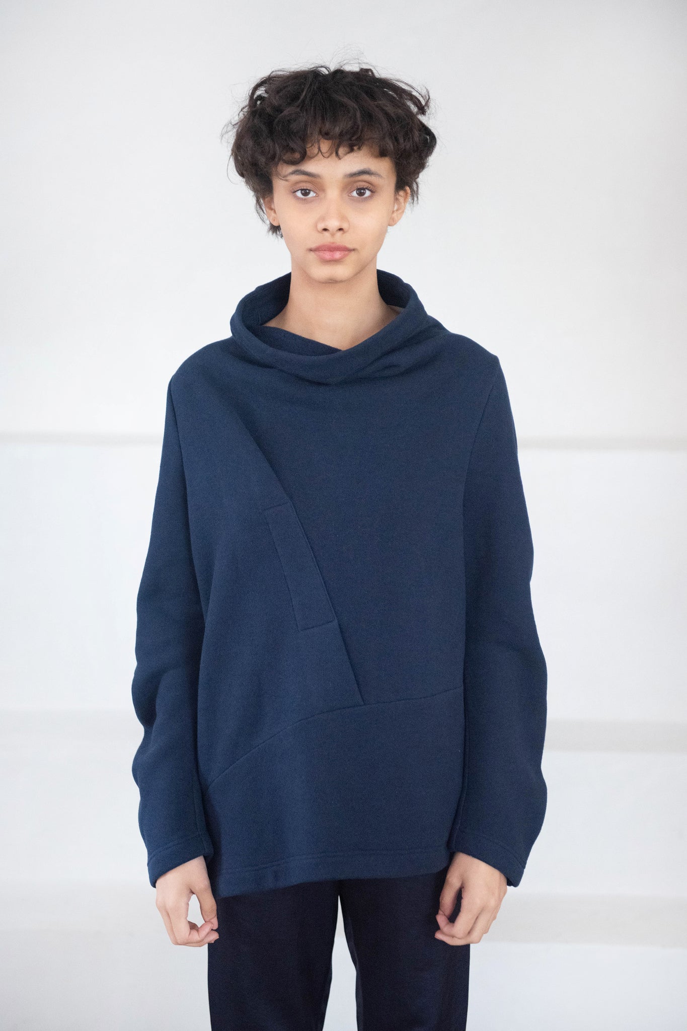 Zero + Maria Cornejo - Long Sleeve Fold Top, Ink