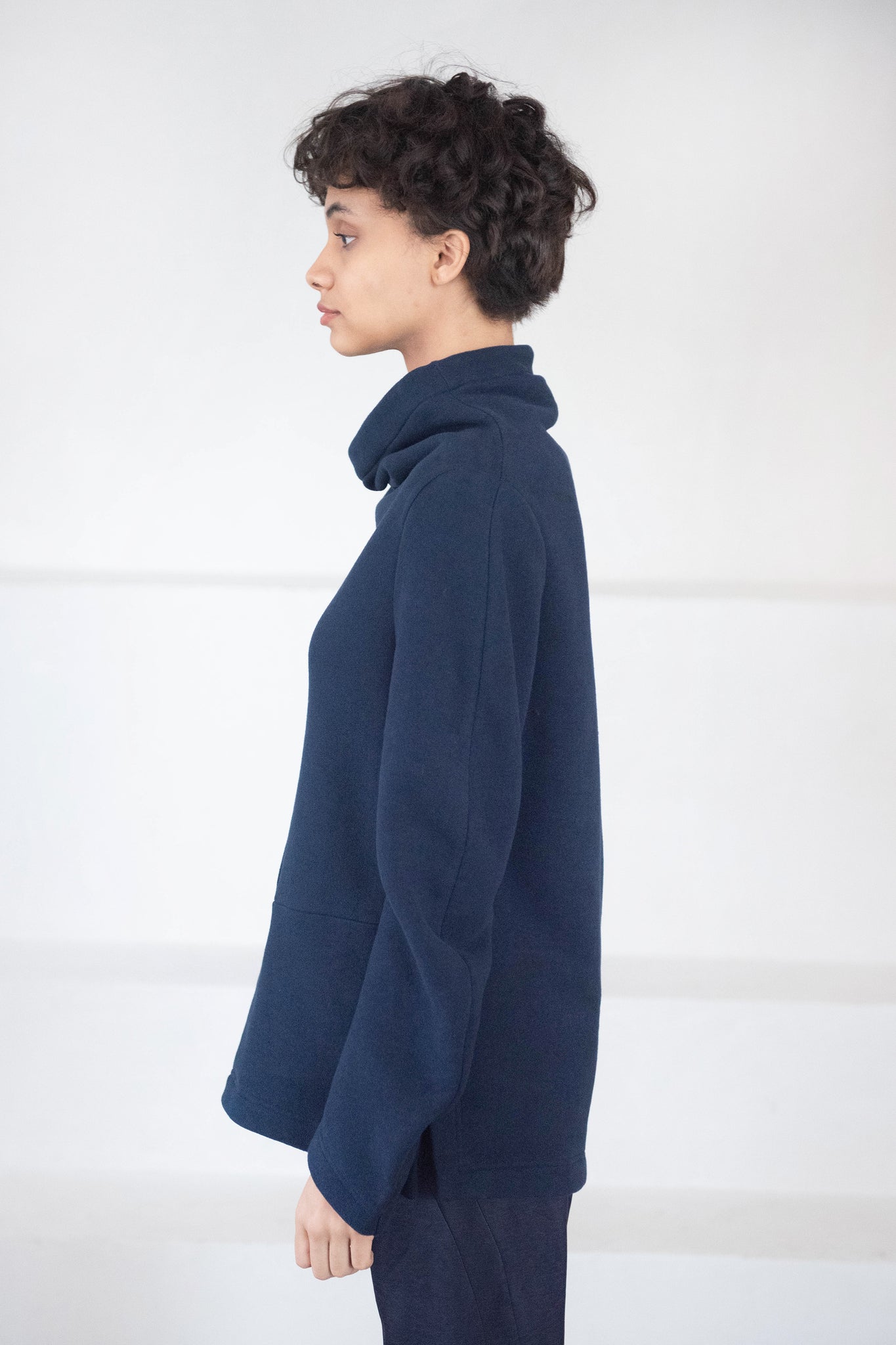Zero + Maria Cornejo - Long Sleeve Fold Top, Ink