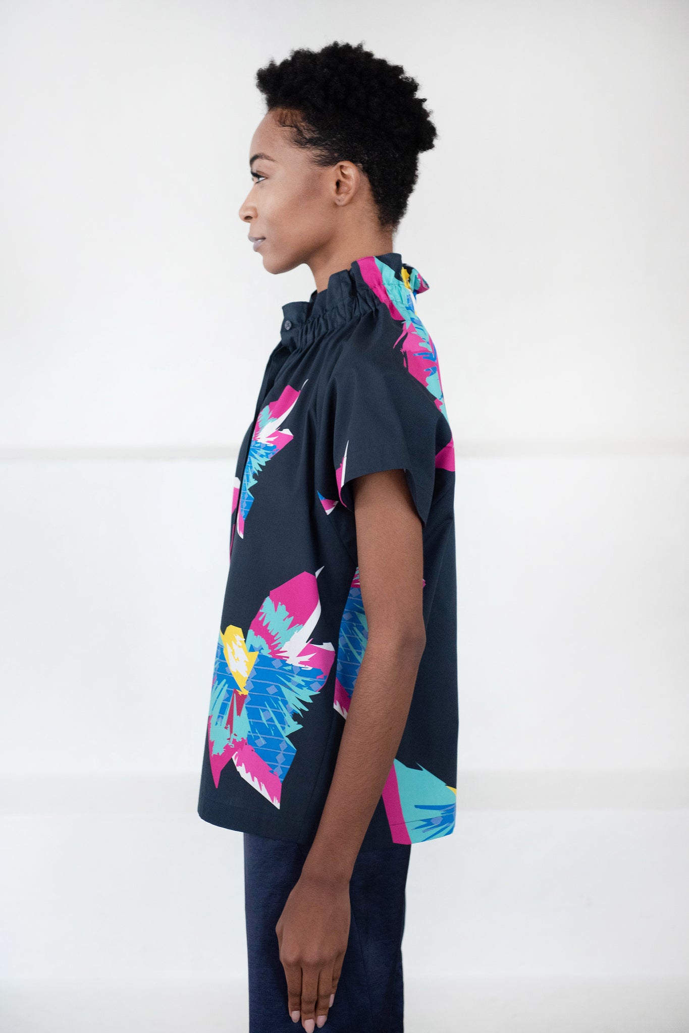 Zero + Maria Cornejo - Elastic Gaban Shirt, Ink Jet
