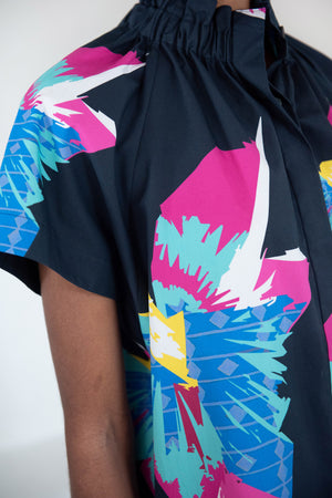Zero + Maria Cornejo - Elastic Gaban Shirt, Ink Jet