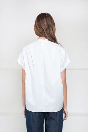Zero + Maria Cornejo - Fin Gaban Shirt, White Pepper