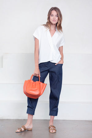 Zero + Maria Cornejo - Fin Gaban Shirt, White Pepper